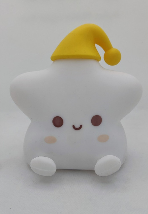 چراغ خواب فانتزی سیلیکونی طرح ستاره با قابلیت شارژ و تغییر رنگ نور