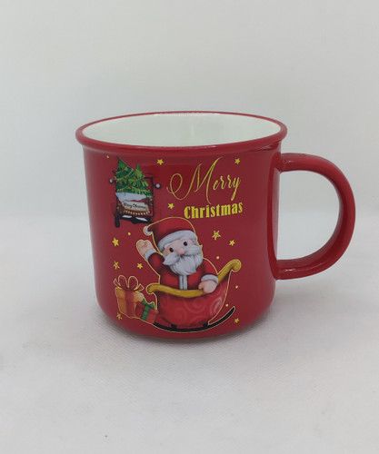 ماگ سرامیکی طرح بابانوئل و تبریک کریسمس