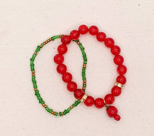 دستبند کِشی دوتایی طرح یلدایی