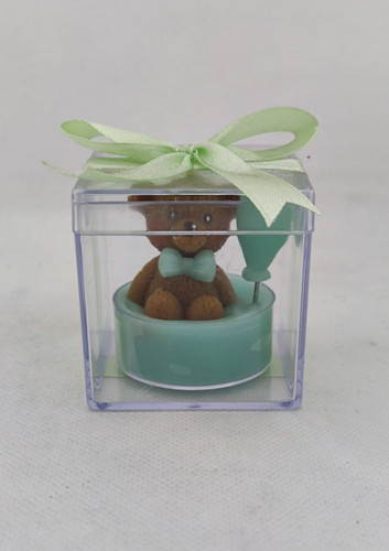 شمع فانتزی جعبه دار سایز کوچک طرح خرس تدی