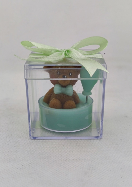 شمع فانتزی جعبه دار سایز کوچک طرح خرس تدی