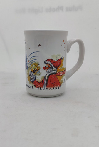 ماگ سرامیکی دسته دار وارداتی طرح کریسمس کلن