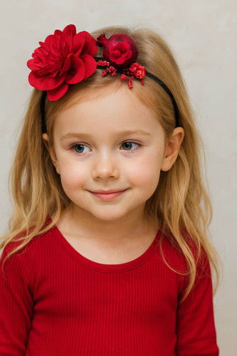 تل مو یلدایی طرح گل قرمز و انار