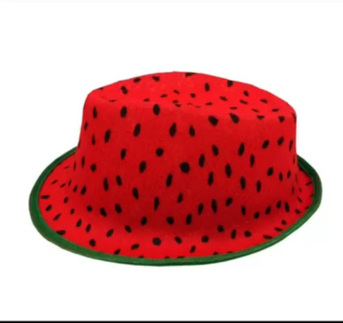 کلاه یلدایی طرح هندوانه با لبه سبز