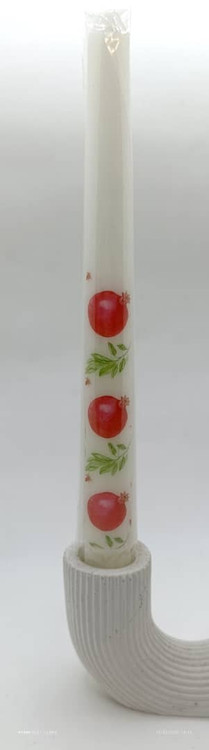 شمع قلمی ۲۰ سانتی متری طرح انار شب یلدا