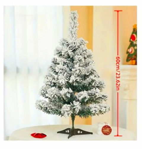 کاج برفی پایه دار ۶۰ سانتی متری مناسب جشن کریسمس و تزیین