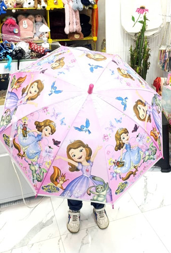 چتر دسته عصایی بچه گانه طرح سوفیا