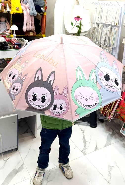 چتر دسته عصایی بچه گانه طرح لبوبو