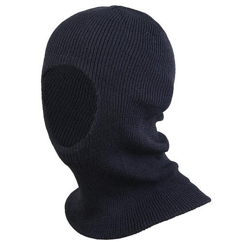 کلاه بافت مردانه چشمی رنگ مشکی ( مناسب برای موتورسواران )