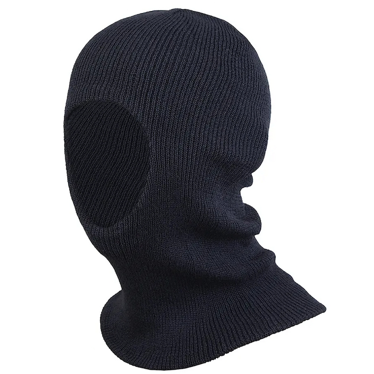 کلاه بافت مردانه چشمی رنگ مشکی ( مناسب برای موتورسواران )