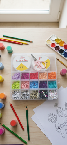 پک ساخت دستبند و گردنبند سایز بزرگ مربعی