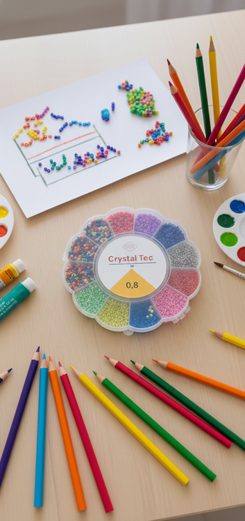 پک ساخت دستبند و گردنبند سایز کوچک طرح گل