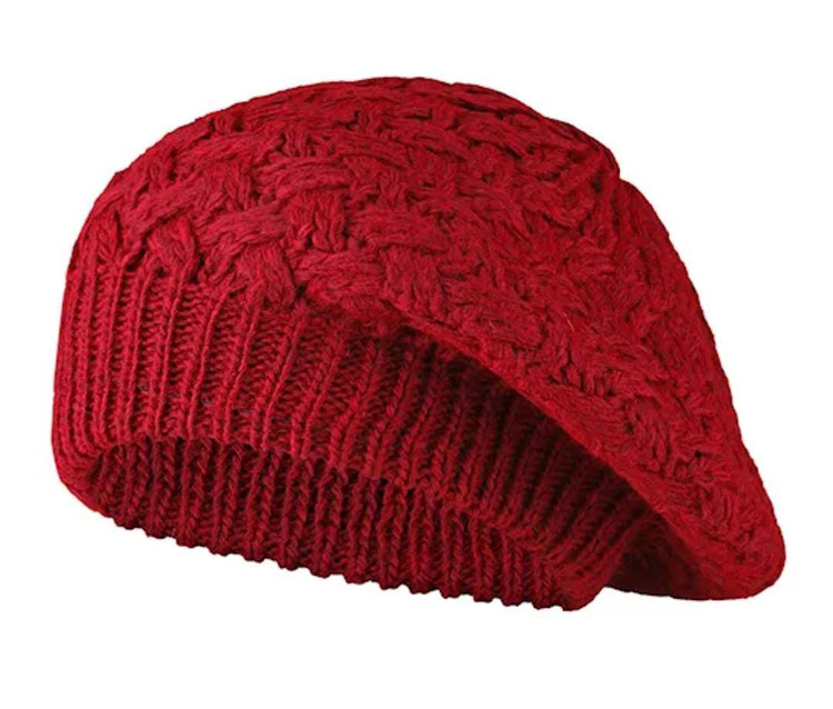 کلاه بافتنی طرح برت مدل درشت بافت