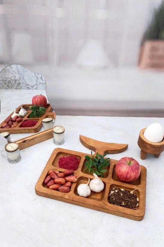 سینی چوبی مناسب هفت سین و پذیرایی (بدون آینه)