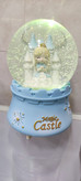 گوی کریستالی موزیکال پمپاژی Magic Castle سایز ۱۲ طرح سیندرلا و قلعه با قابلیت تغییر نور و تغییر آهنگ