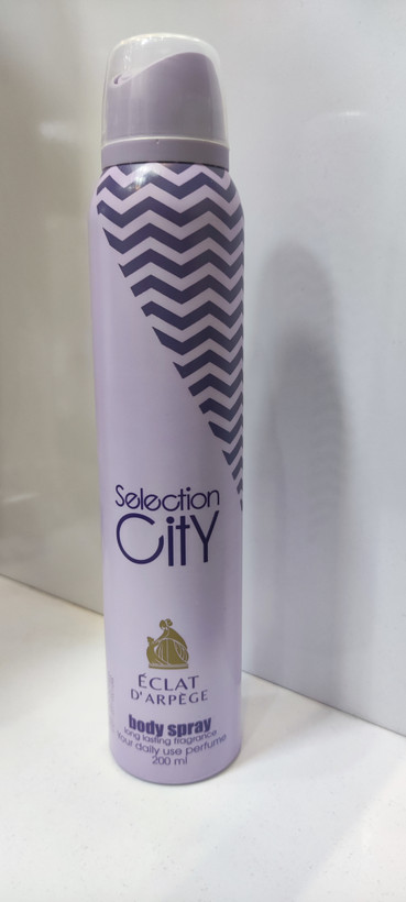 اسپری خوشبو کننده بدن زنانه Selection City با رایحه Eclat با حجم ۲۰۰ میلی لیتر و ماندگاری خوب