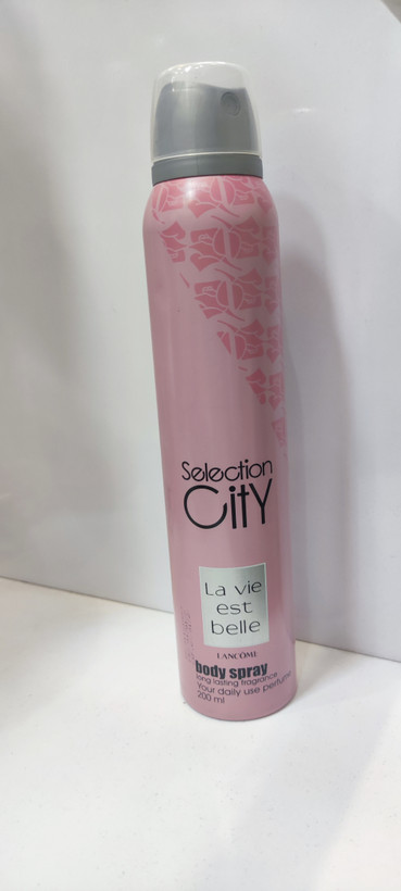 اسپری زنانه Selection City با رایحه Lancome با حجم ۲۰۰ میلی لیتر و ماندگاری ۲۴ ساعته