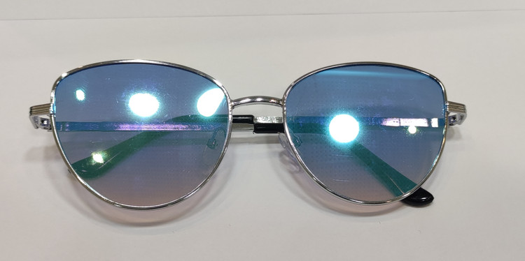 عینک آفتابی Uv400 با فریم آبی رنگ